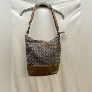 Myra bag Brown Patterned Women's canvas purse